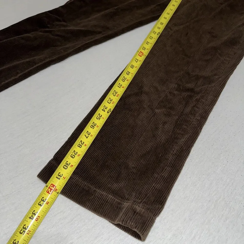 Polo Ralph Lauren Preston Corduroy Pants Men's 38x32 Brown/ Navy (Lot Of 2) EUC